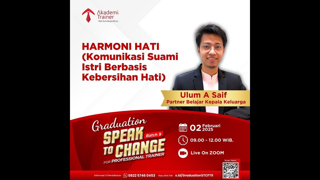 Harmoni Hati | Komunikasi Suami Istri berbasis Kebersihan Hati (Ulum A Saif)