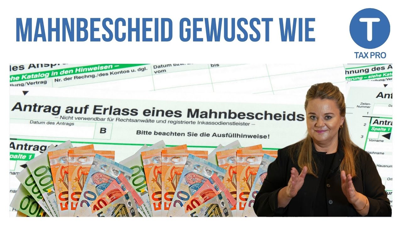 SCHULDEN EINTREIBEN #2 So geht's OHNE ANWALT mit Mahnbescheid Tutorial
