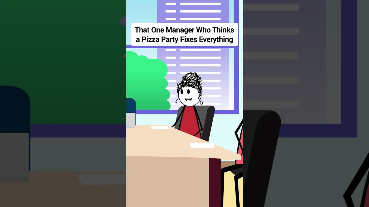 That One Manager Who Thinks a Pizza Party Fixes Everything #corporate #animation #funny #skits