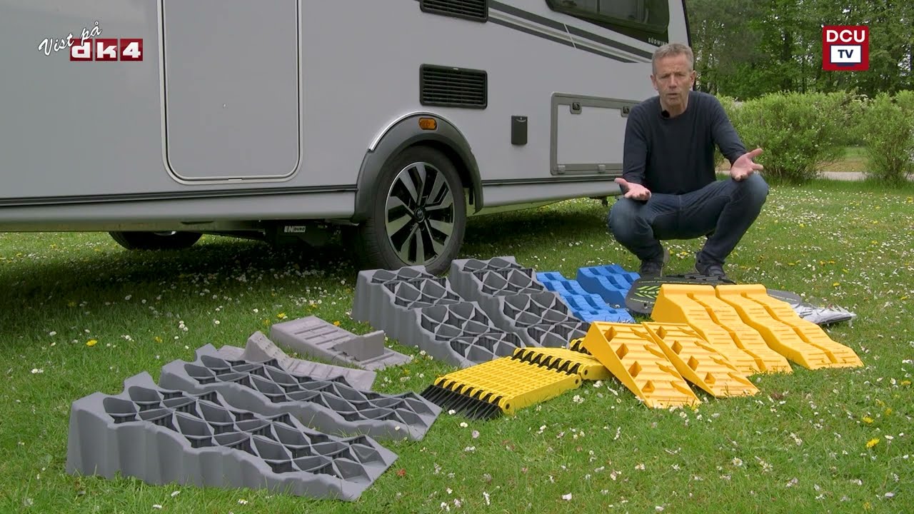 Sådan får du campingvogn og autocamper til at stå lige
