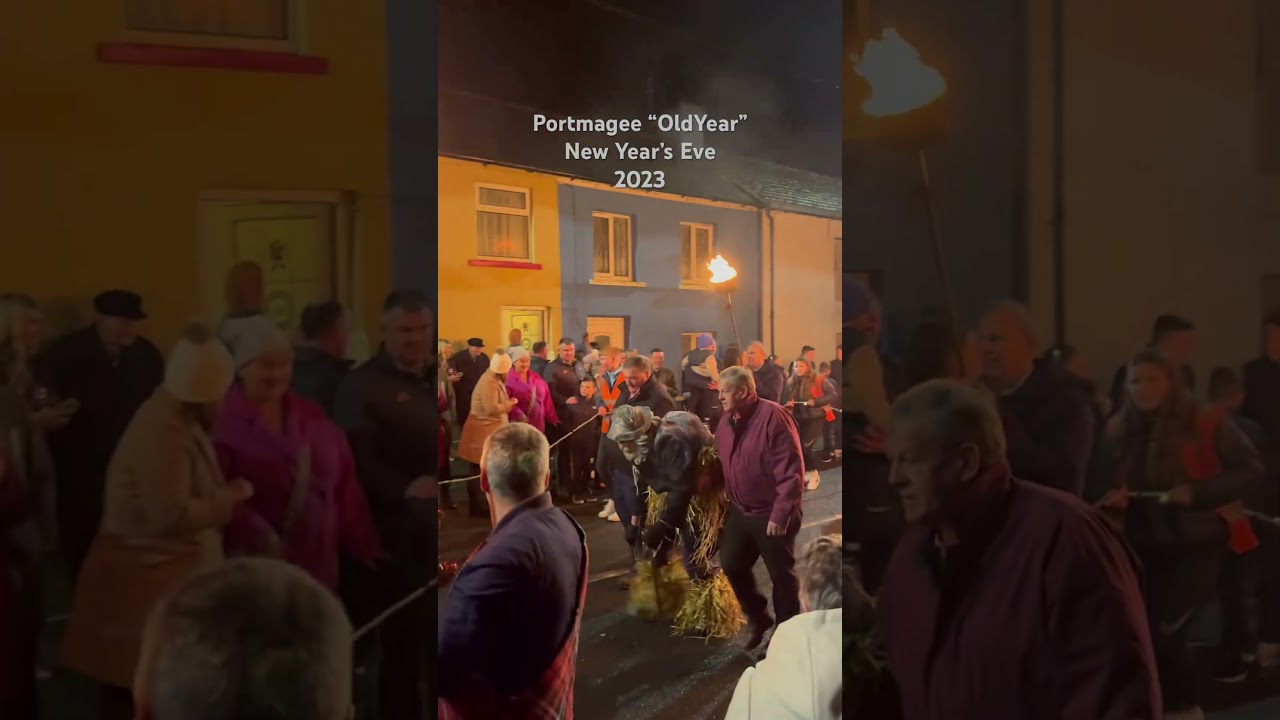 Throw back to 2023 New Year&rsquo;s Eve in Portmagee! The &ldquo;Old Year&rdquo; tradition!💚☘️ cokerry_images