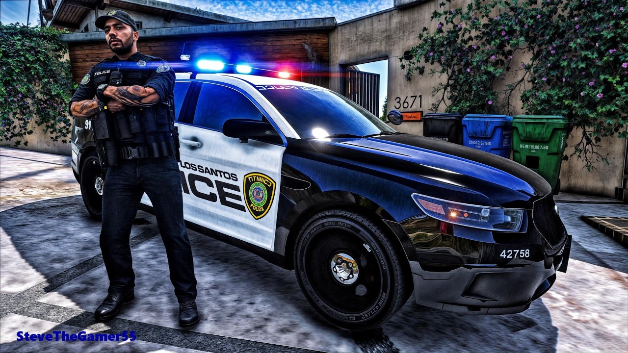 Playing GTA 5 As A POLICE OFFICER City Patrol| HPD|| GTA 5 Lspdfr Mod