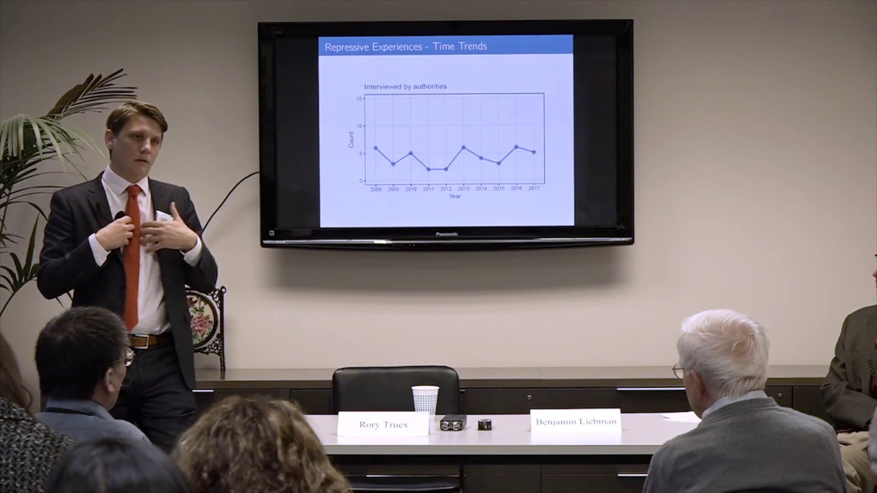 Rory Truex and Benjamin Liebman: Repression in the China Field