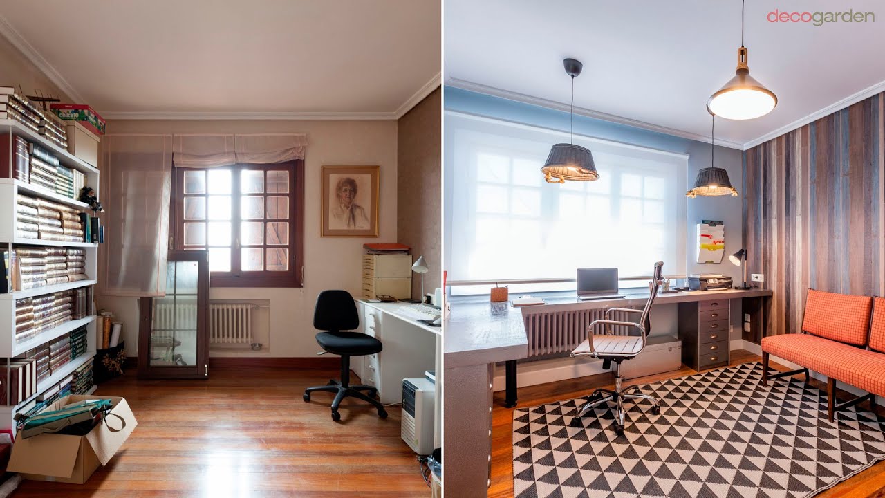 Claves del estilo industrial: Antes y Después de esta oficina en casa // Decogarden