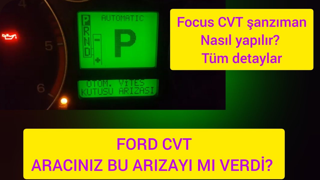 Focus CVT şanzıman yağ basıncı arızası/p0871 p0961