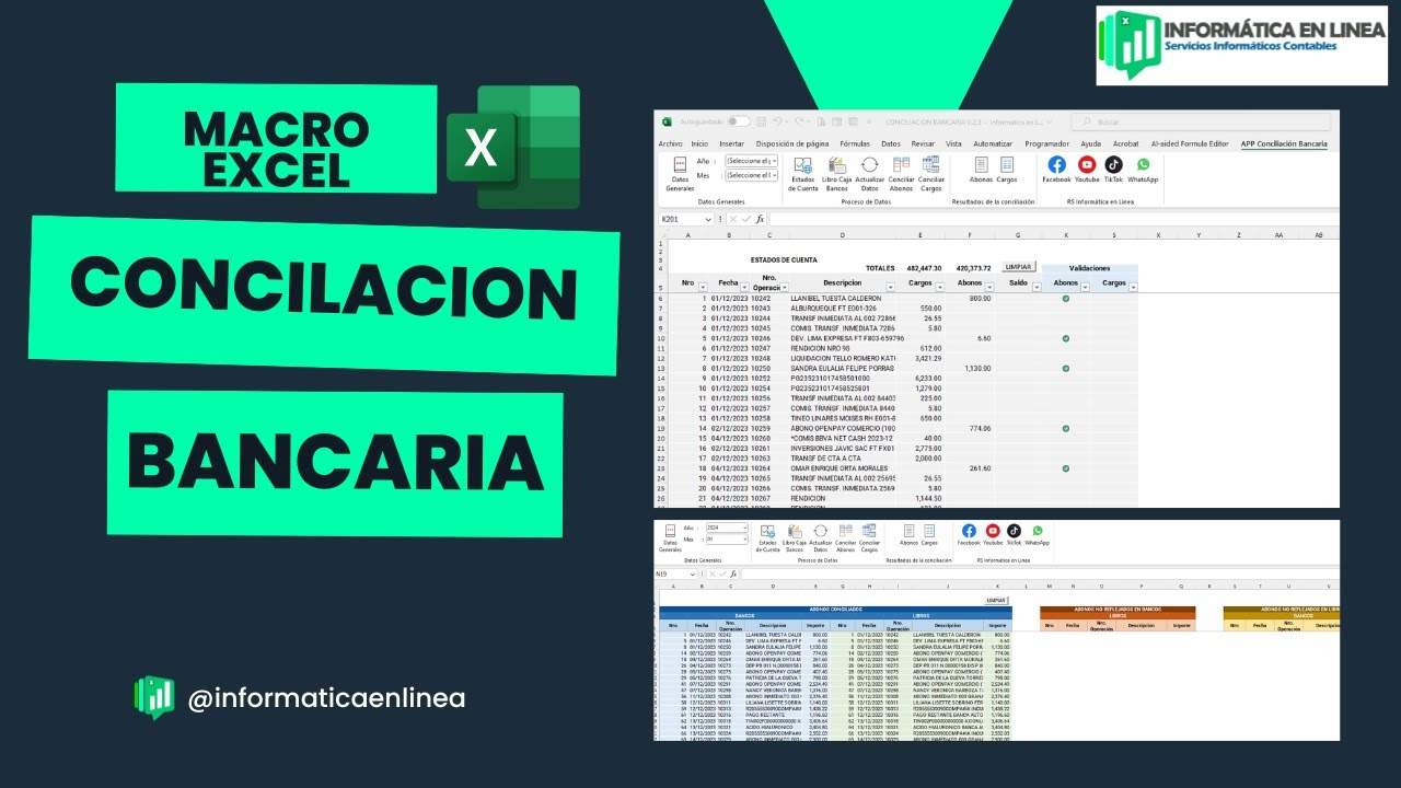 Conciliación Bancaria en Excel