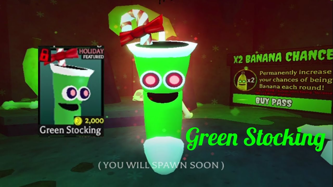 Roblox Banana Eats Part 1754 New Green Stocking Unlocked!