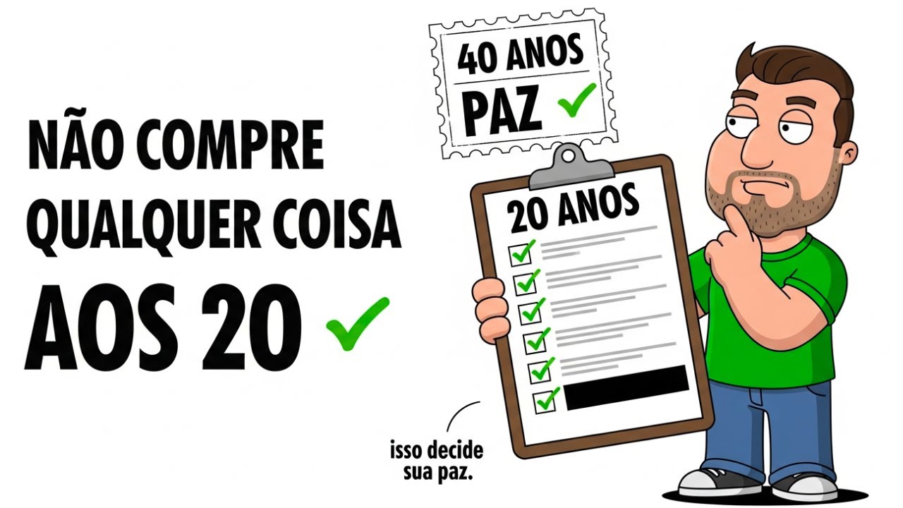 7 COISAS INTELIGENTES para COMPRAR aos 20 anos (se você não quiser sofrer aos 40)