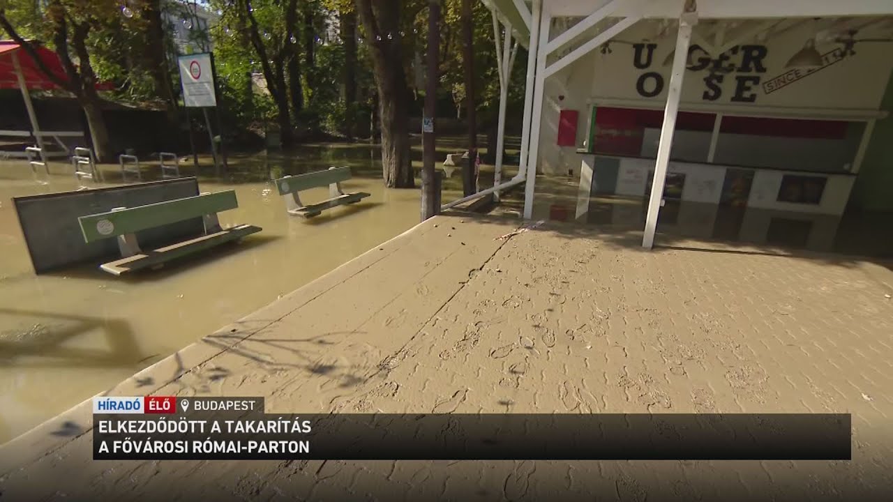 Elkezdődött a takarítás a Római parton