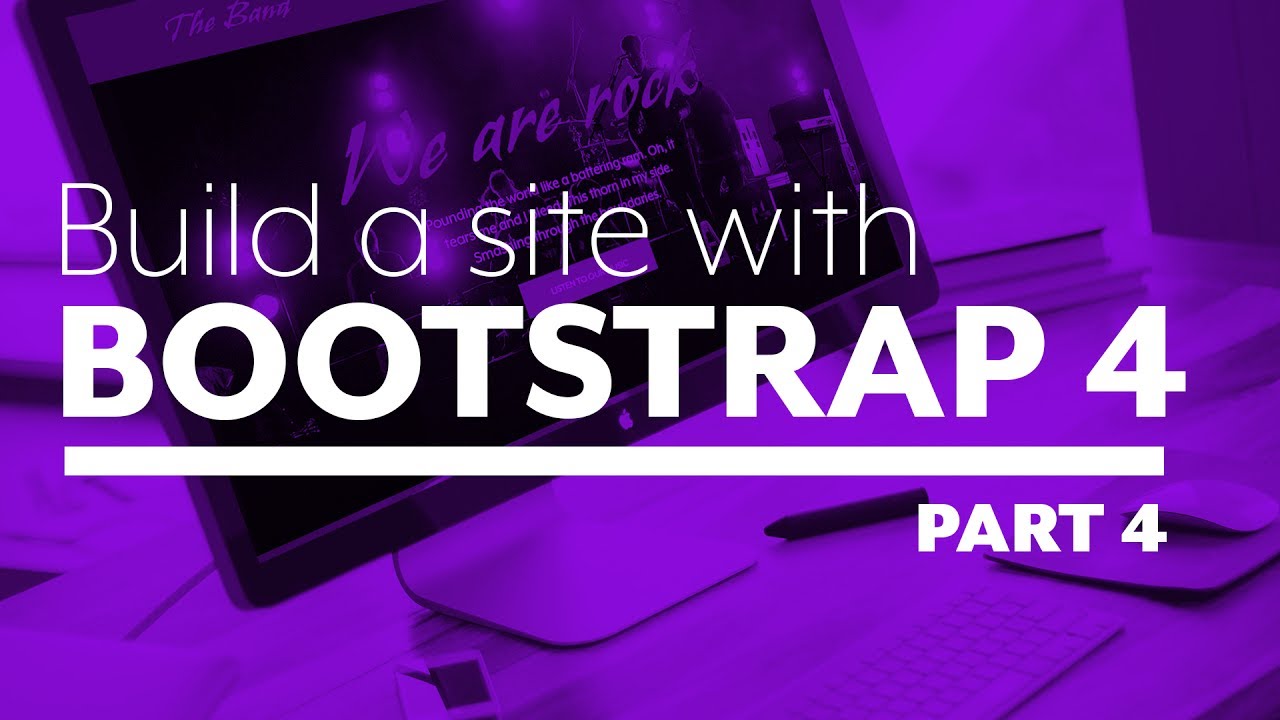 Build a website with Bootstrap 4 - Part 4:  Styling the Navbar and Hero