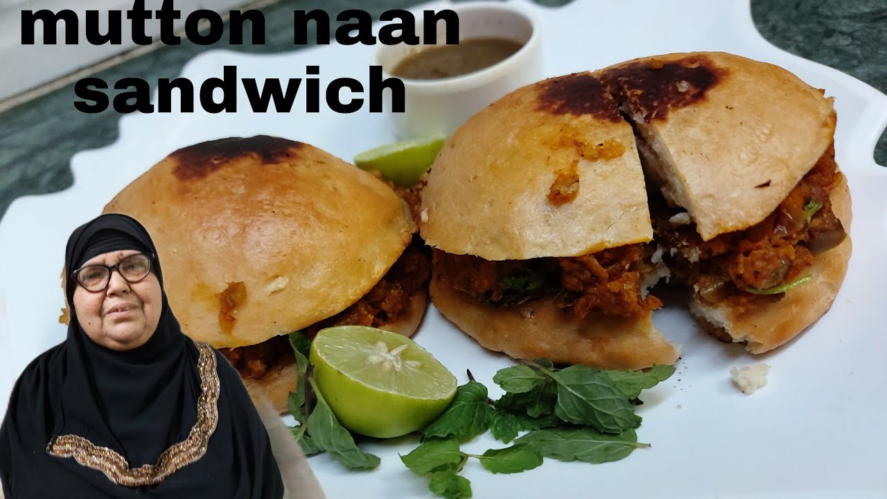 mutton naan sandwich/Street style Naan Chaap recipe