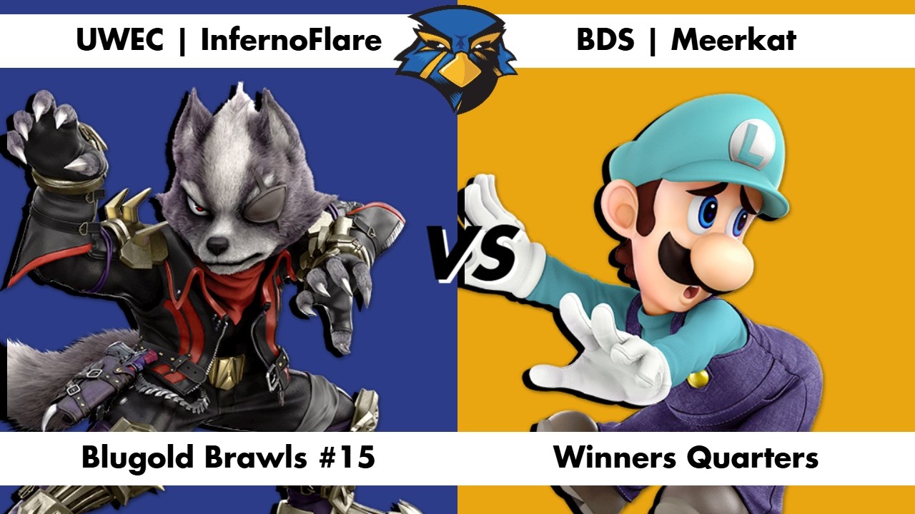 InfernoFlare (Wolf) vs Meerkat (Luigi) | Winners Quarters | Blugold Brawls #15