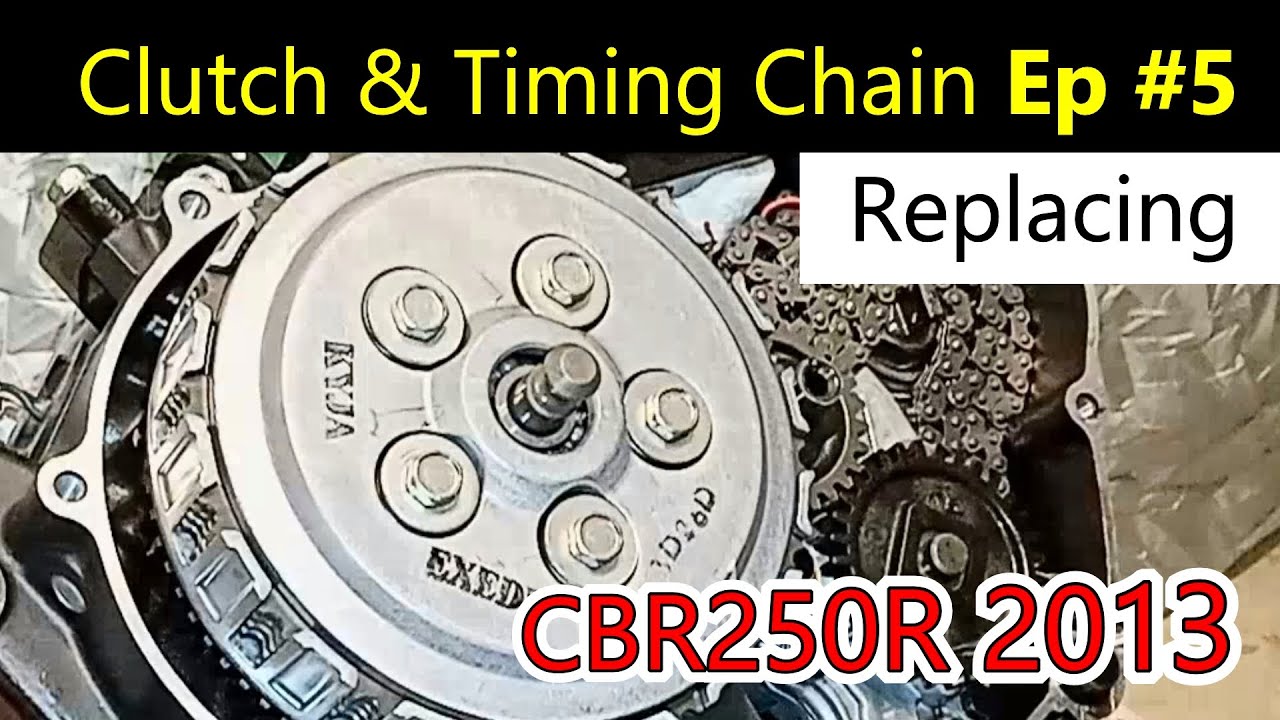 NEW Timing Chain And Clutch pads | INSTALLATION | Upper Overhaul Engine Ep #5 OF 7 | CBR250R 2013