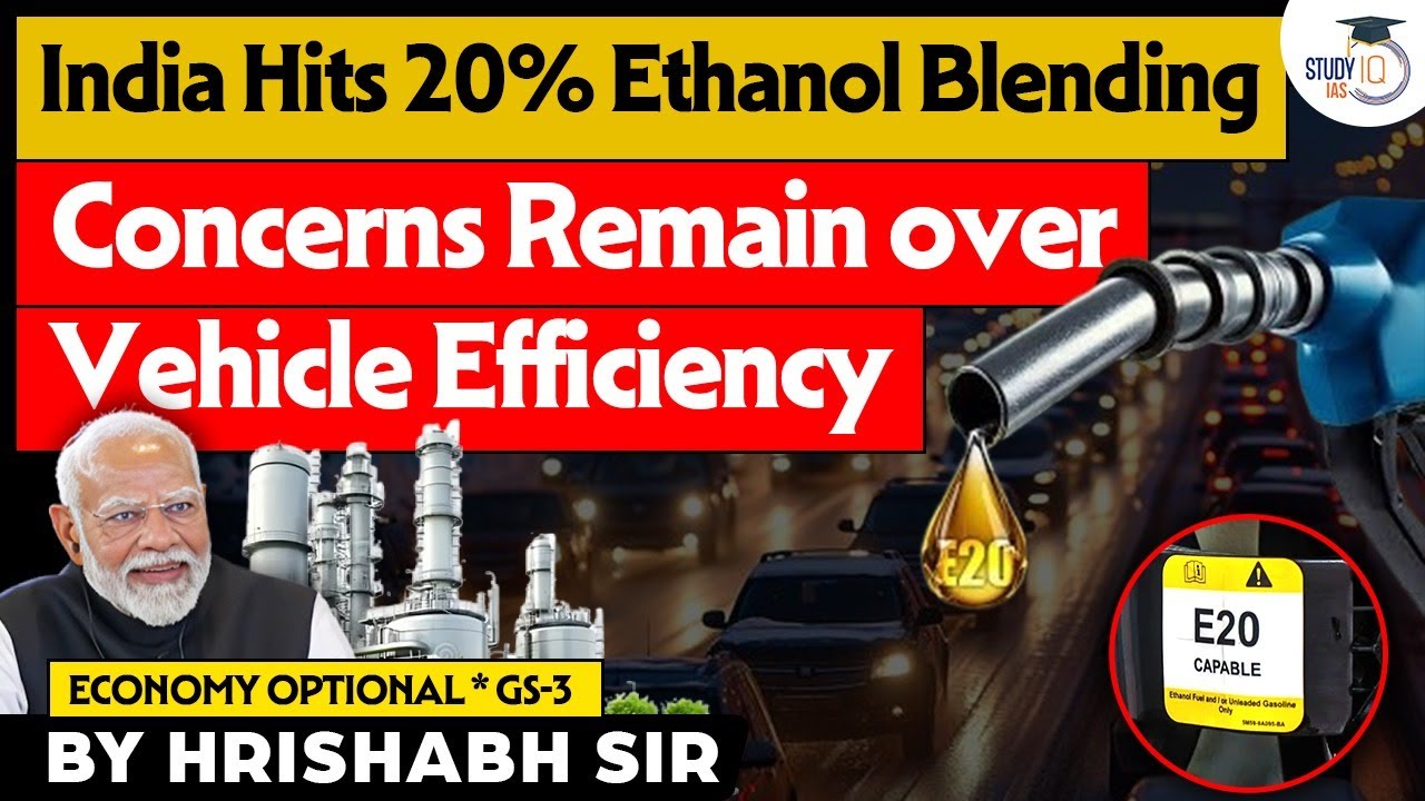 India Hits 20% Ethanol Blending | Clean Fuel Win or Risk for Vehicles | Ethanol Blending Program