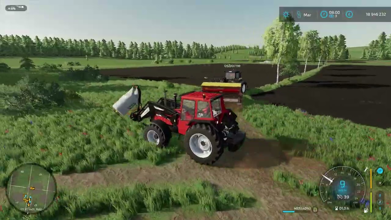 Fs22 pientila (multiplayer) &auml;estyst&auml; ja kylv&ouml;&auml;