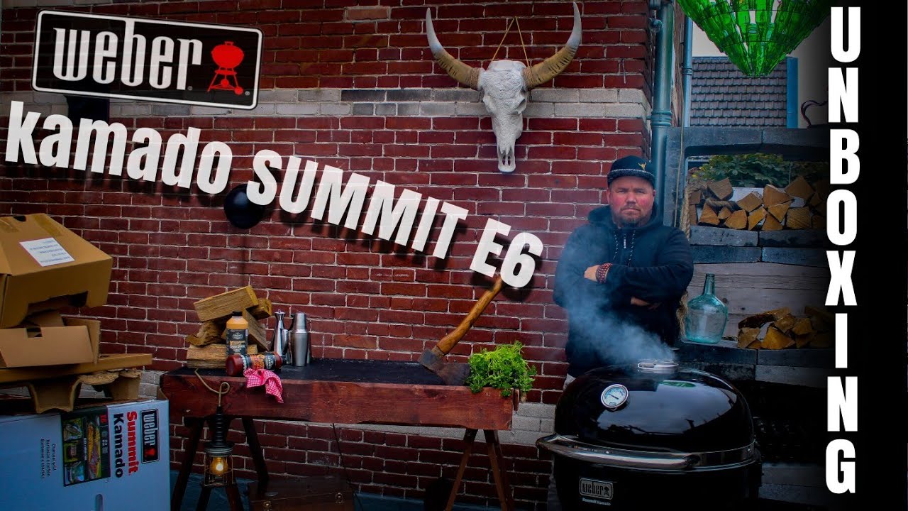 Weber summit kamado e6 unboxing-  Wat een grote barbecue is dit!!.