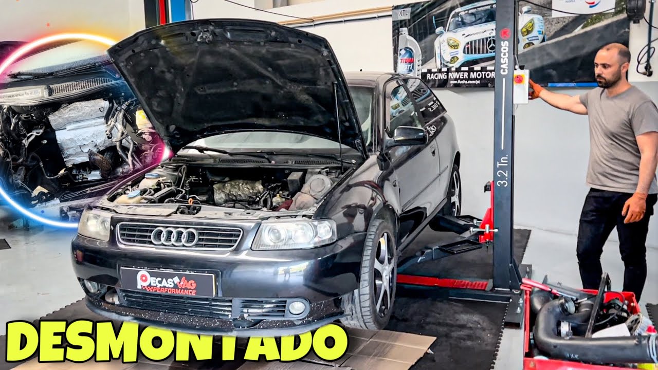 DESMONTEI O MOTOR DO MEU NOVO AUDI A3 8L TDI | STOWNAS
