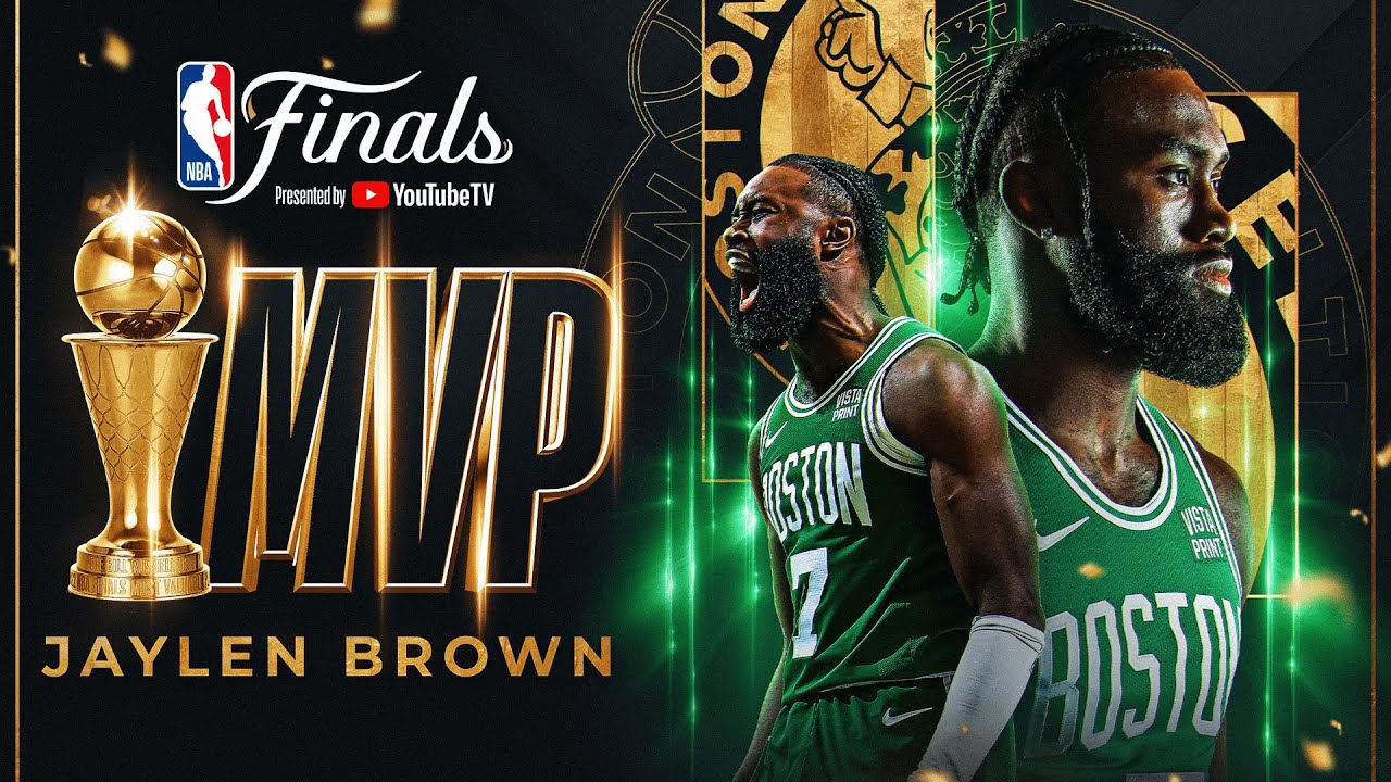 Джейлен Браун — MVP финала НБА 2024 года 🏆 (20,8 очка за игру, 5,4 подбора за игру, 5,0 передачи ...