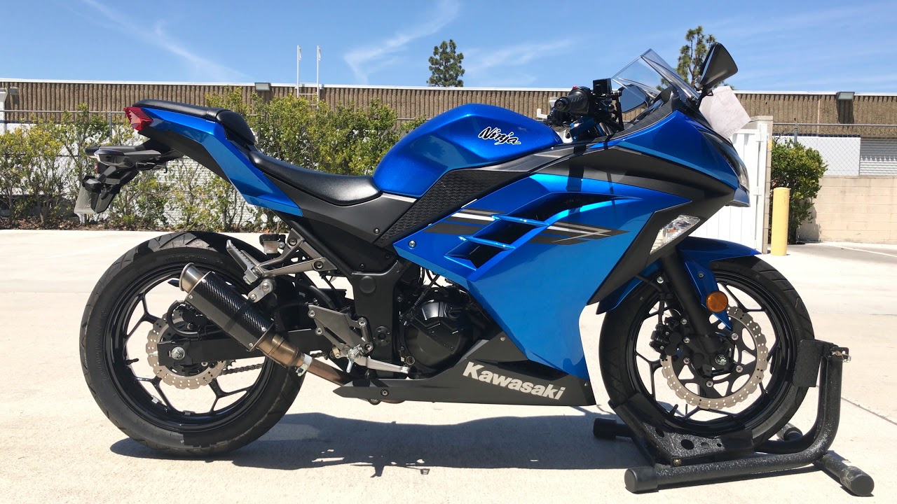 2017 Kawasaki Ninja 300 / Hot Bodies Carbon Fiber Exhaust / Walk Around Sound Clip