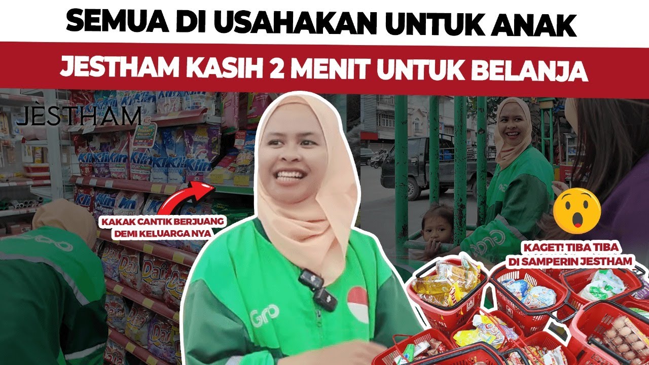 DUA MENIT YANG MENGGUNCANG HATI! Kakak Ojol Pejuang Hidup Dapat Kejutan dari Jestham!