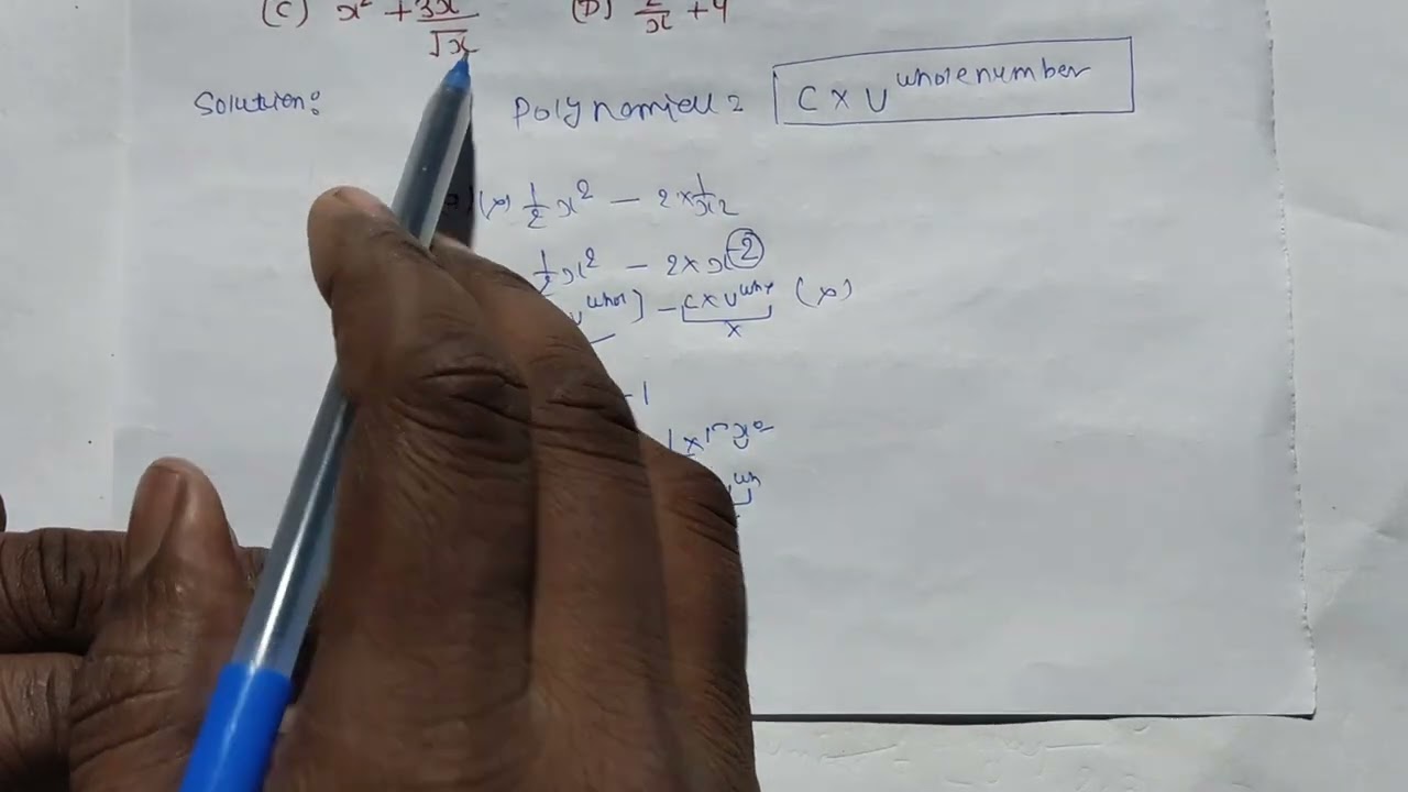 Class 9 Maths NCERT EXEMPLAR Polynomial 
