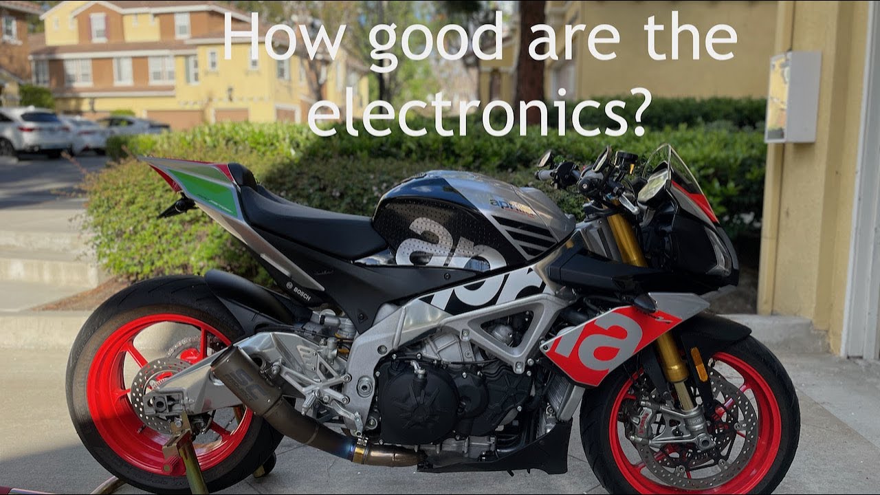 Подробный обзор и обзор Aprilia Tuono V4 1100 Factory aPRC (система управления подвеской Aprilia ...