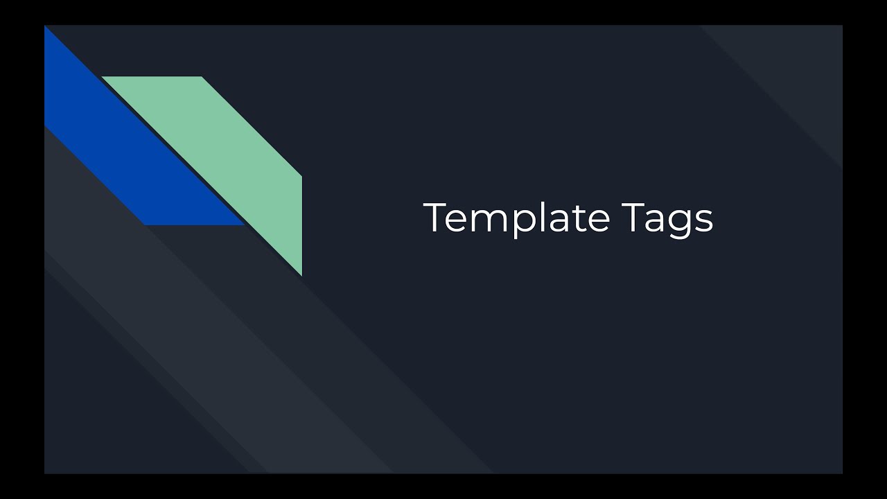 Template Tags