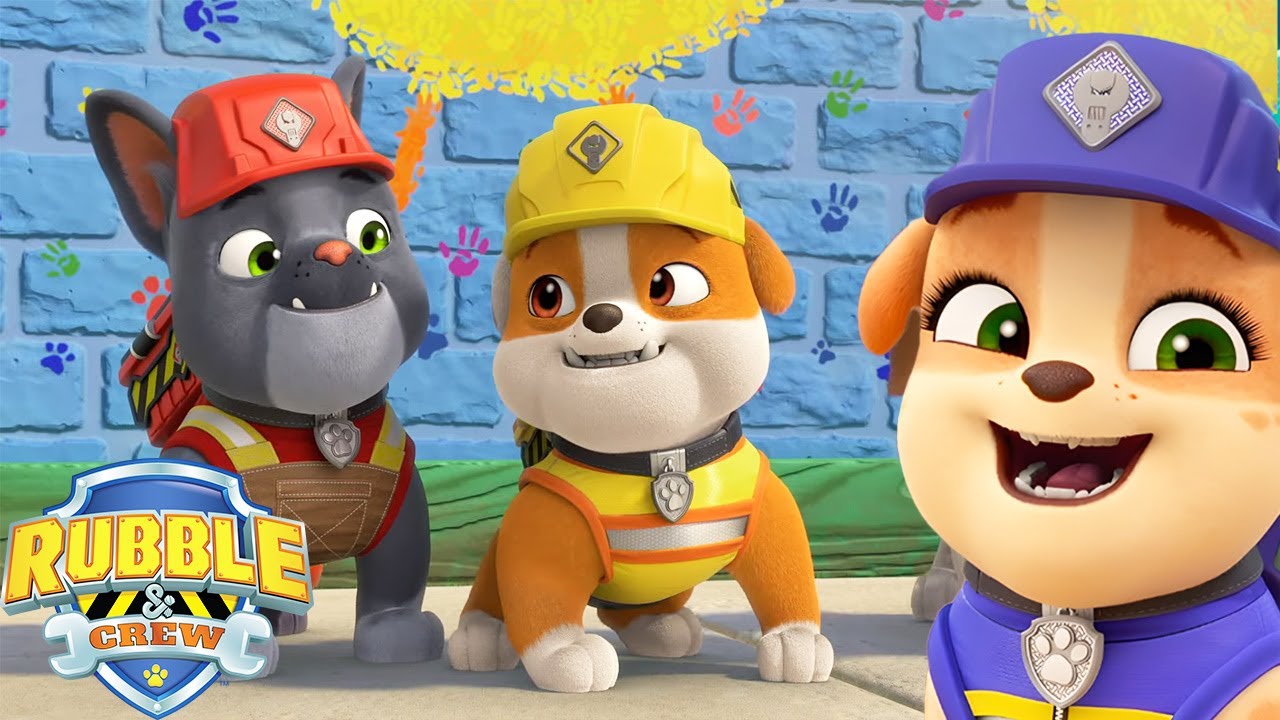 Learn How To Paint With Rubble And Crew | Rubble and Crew | Cartoons for Kids