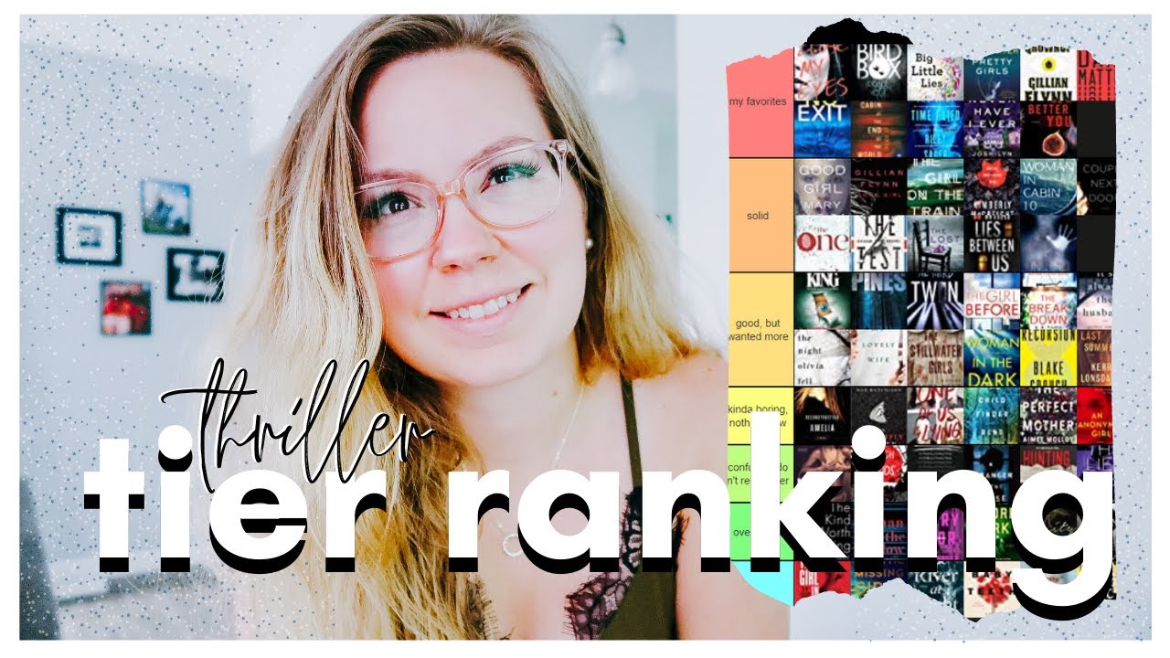 Tier Ranking Every THRILLER Book I've EVER Read // thriller book recommendations