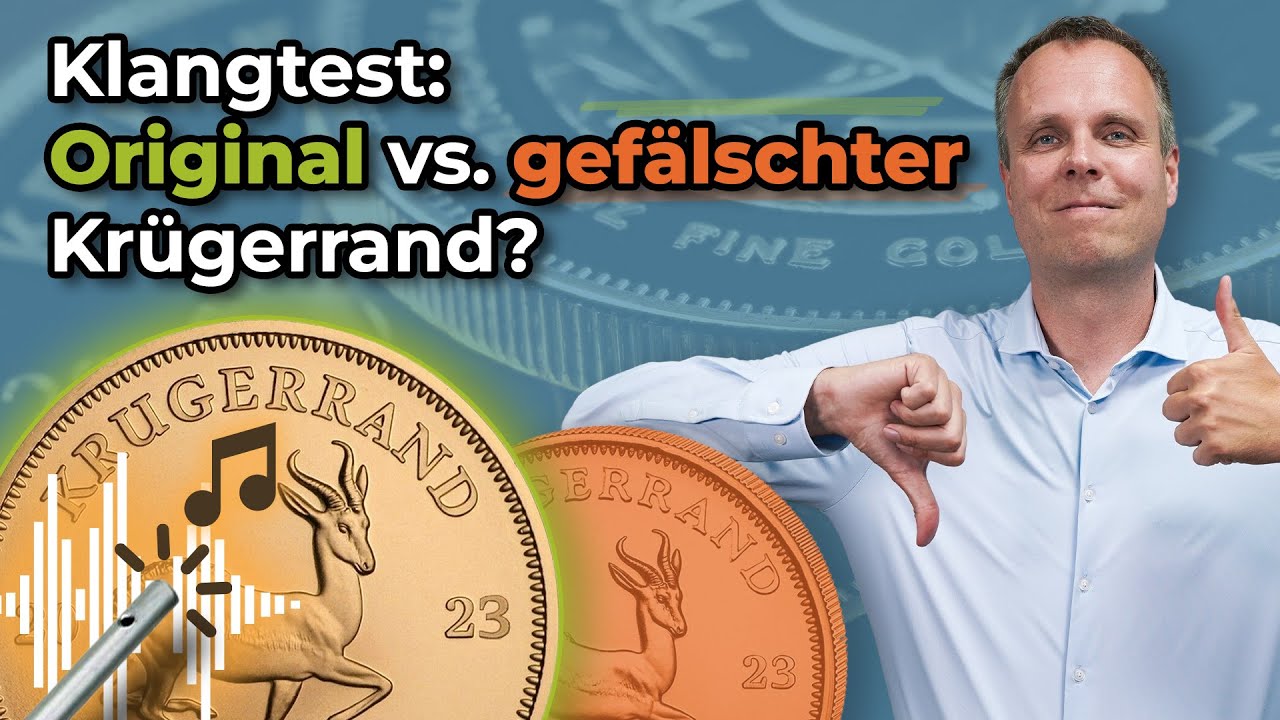 Klangtest: Original vs. gefälschter Krügerrand