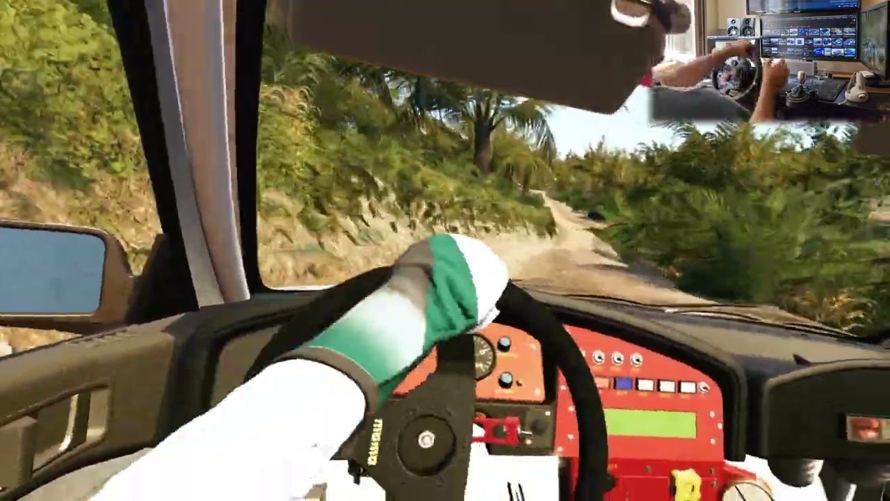 EA WRC VR Gameplay -  Quest 2 + G29