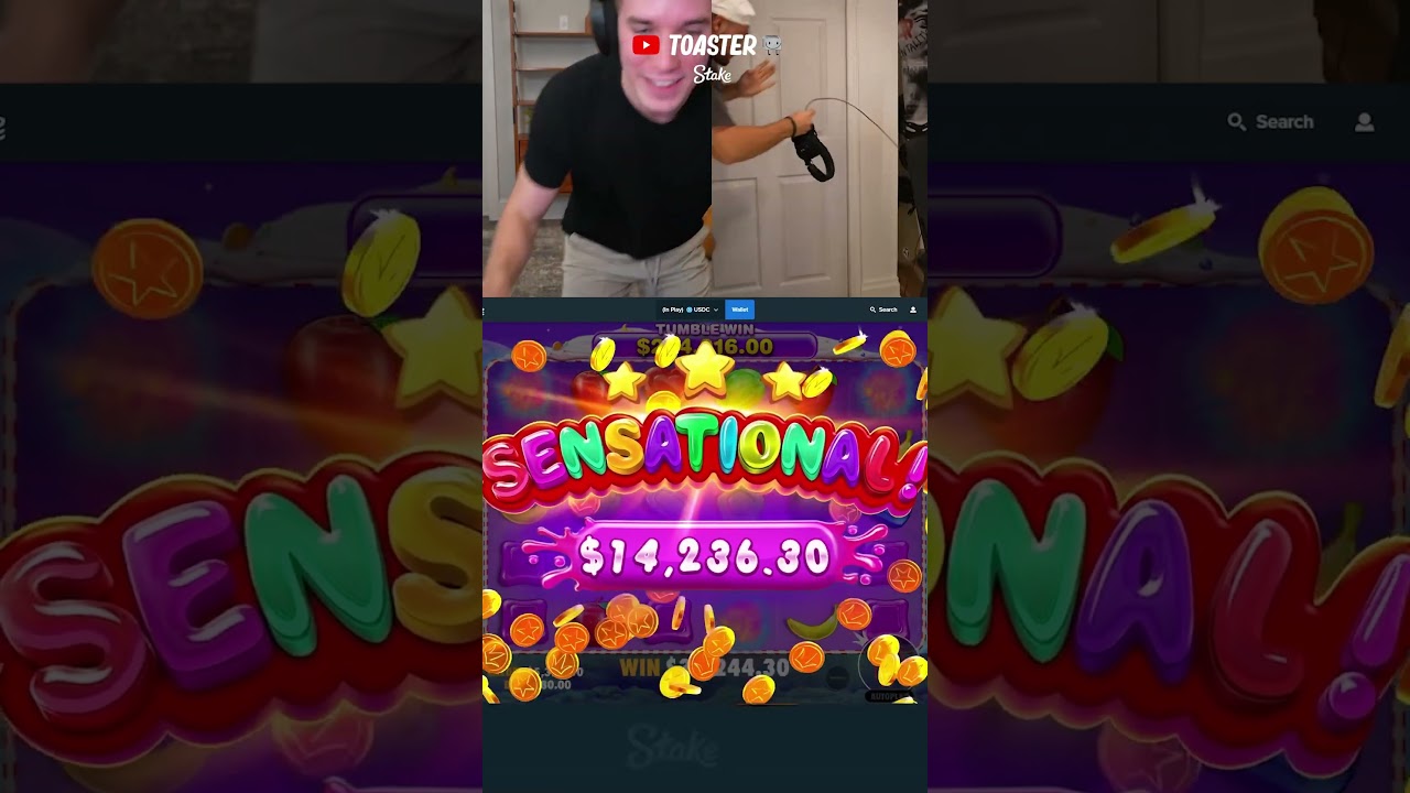 Huge Max Win On Sweet Bonanza Slot #plinko #gambling #stake #gamble #casino #slots #toaster