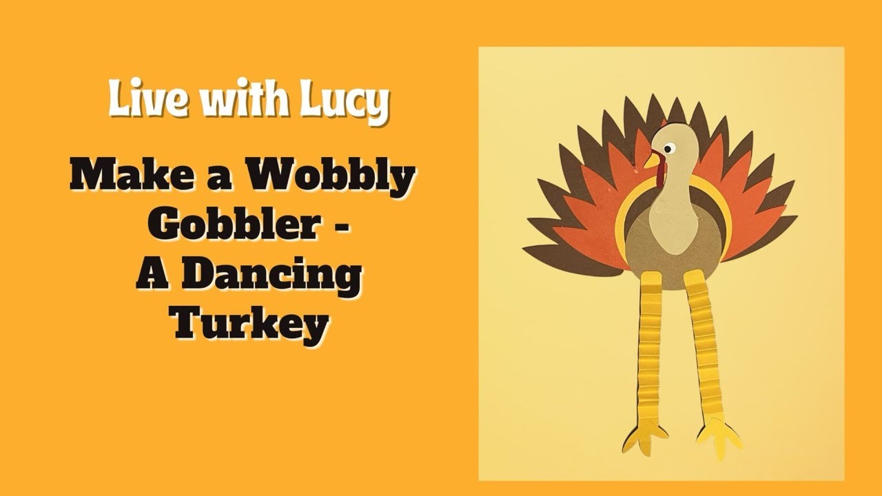 Make a Silly Dancing Turkey! Easy Thanksgiving Paper Project