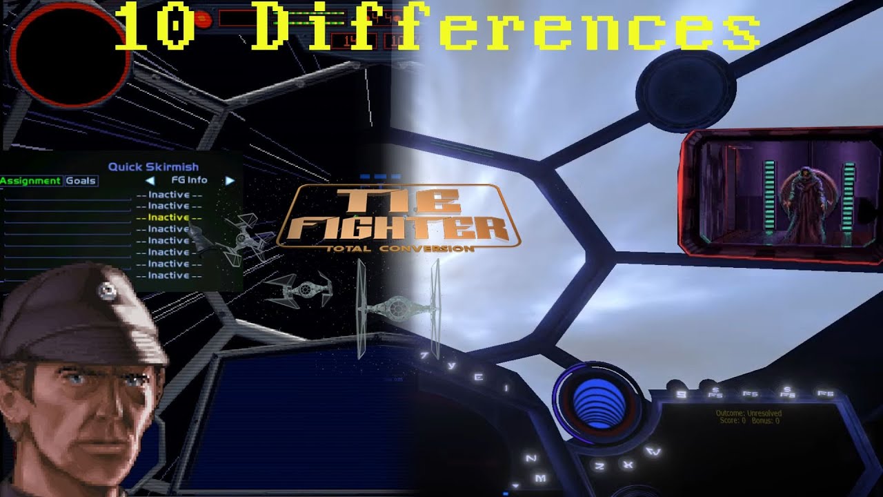 10 различий между TIE Fighter Total Conversion и TIE Fighter