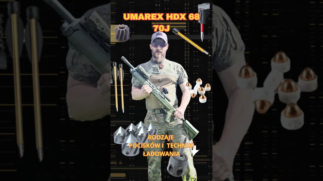 UMAREX HDX 68. 70J-rodzaje pocisk&oacute;w, techniki ładowania obsługa, tuning,