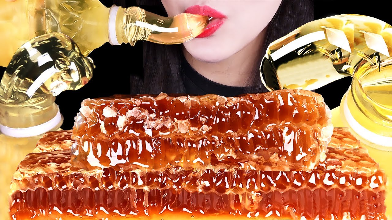 ASMR RAW HONEY JELLY + HONEY COMB *HONEY PARTY 순수 꿀젤리 벌집꿀 *꿀로 시작해 꿀로 끝나는 꿀파티 먹방 EATING SONDS MUKBANG