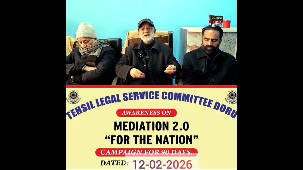 Mediation 2.0 going to b held at doru HSS on 12. 2 ,2026 