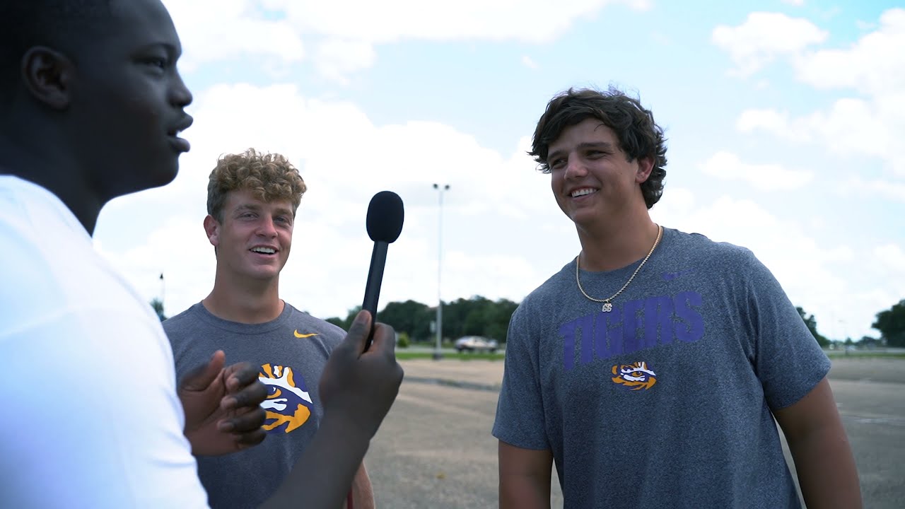 LSU's newest commitment Emery Jones interviews Will Campbell, Walker Howard