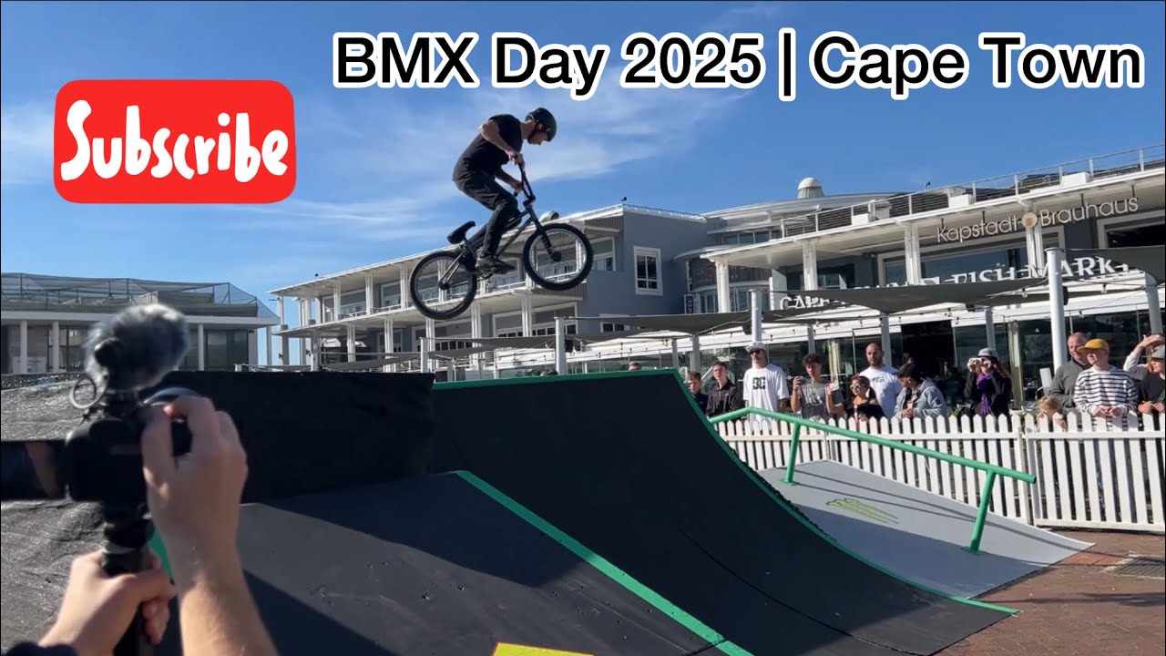 BMX Day Cape Town – Shredding the V&A Waterfront! 🇿🇦🔥#BMXDay #2025 #capetown
