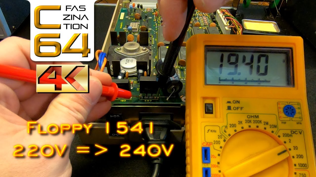 🕹️ Commodore Floppy 1541 vor dem Hitzetod schützen: Umbau auf 240V  #C64 #FaszinationC64