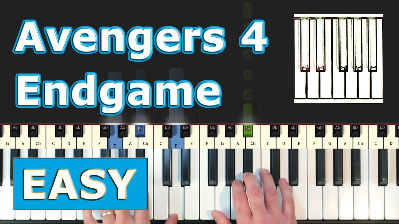 Avengers 4 - Endgame - Piano Tutorial Easy (Trailer Music) - Sheet Music