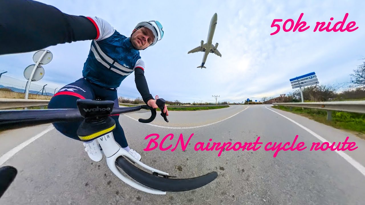 making the most out of a zone 2 ride | barcelona airport cycle path