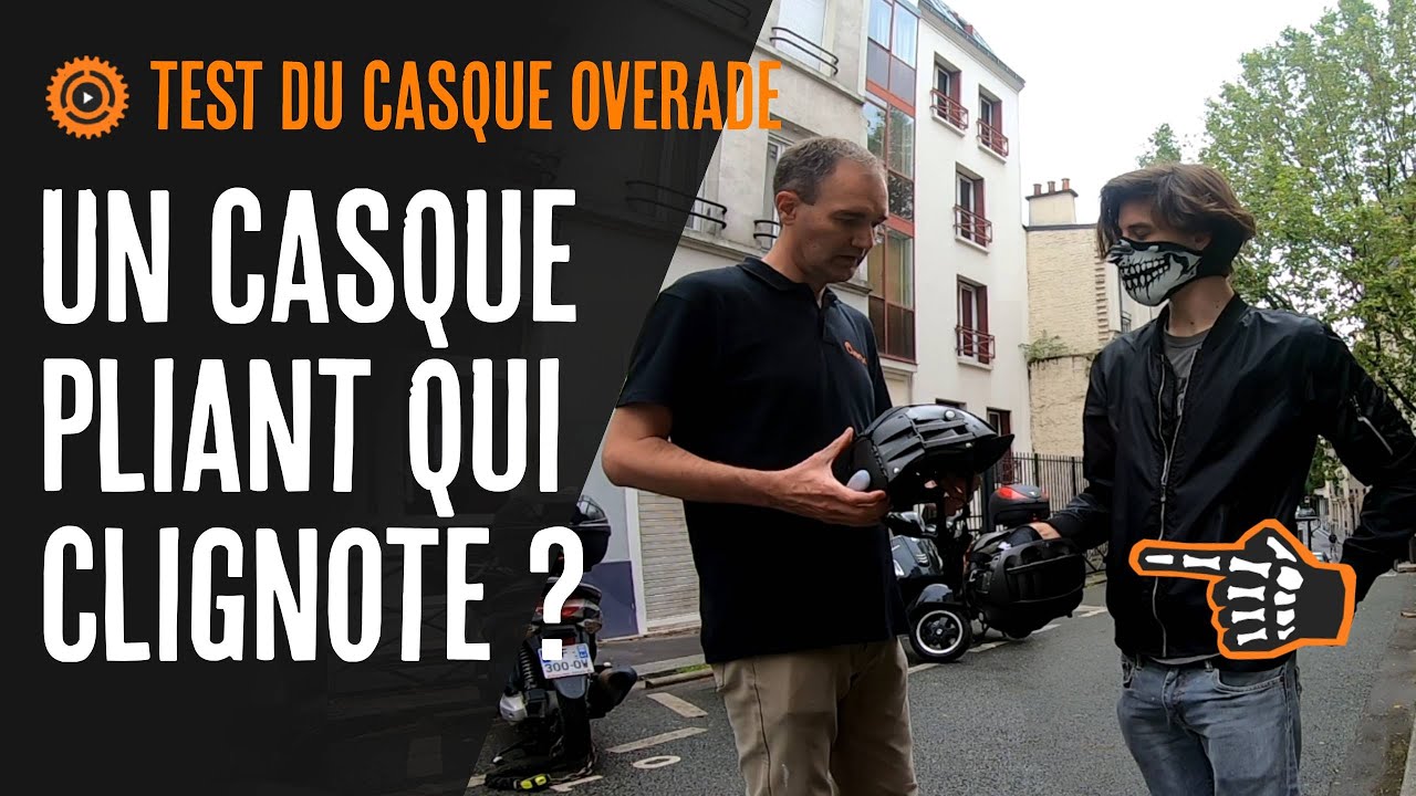 Un casque pliant qui clignote ? Test du casque Overade Plixi fit + clignotant Blinxi