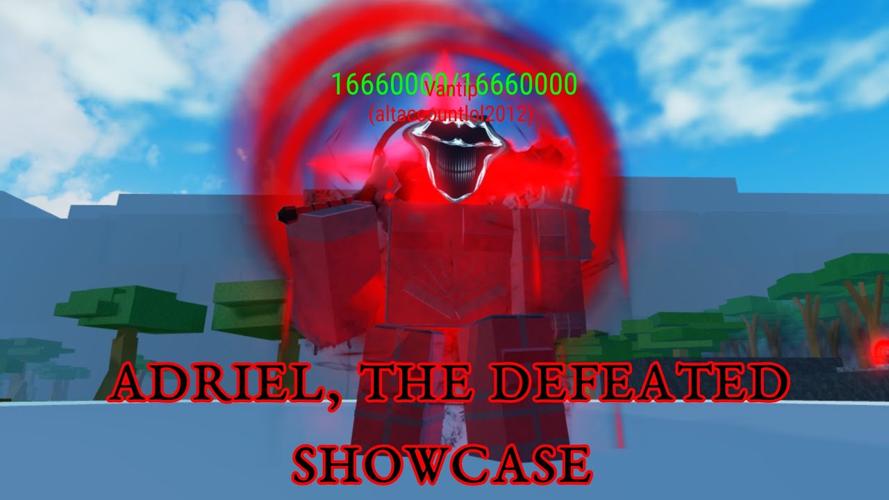 Adriel the defeated showcase | Unfamiliar universe incident