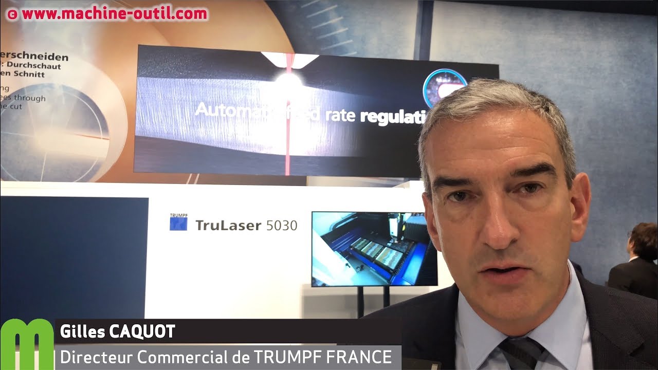 Régulation automatique de la découpe laser Trumpf sur Euroblech