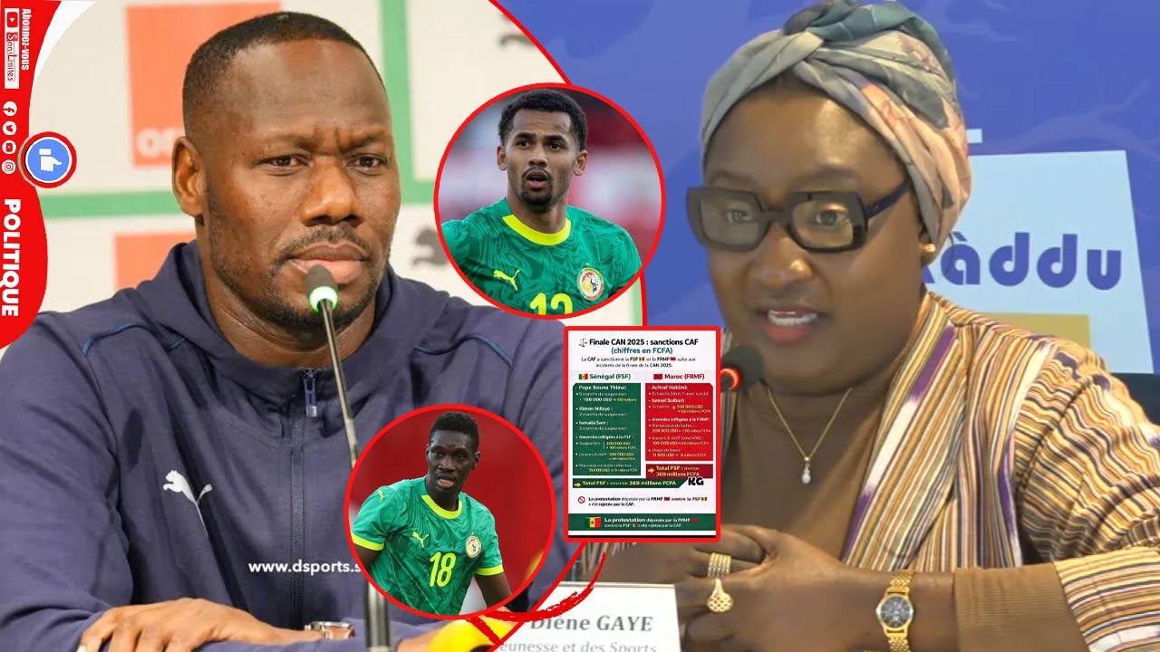 Sénégal sanctionné par la CAF:1ère forte réaction de Khady Diène Gaye qui encense Pape Thiaw