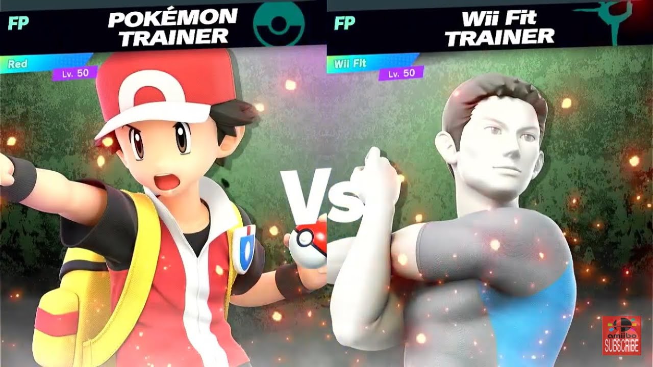 Super Smash Bros Ultimate Amiibo Fights Red vs the World EX vs Wii Fit