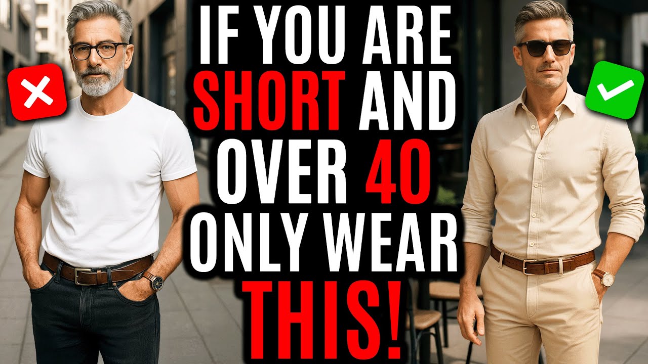 What SHORT Men Over 40 SHOULD Wear to Look Great