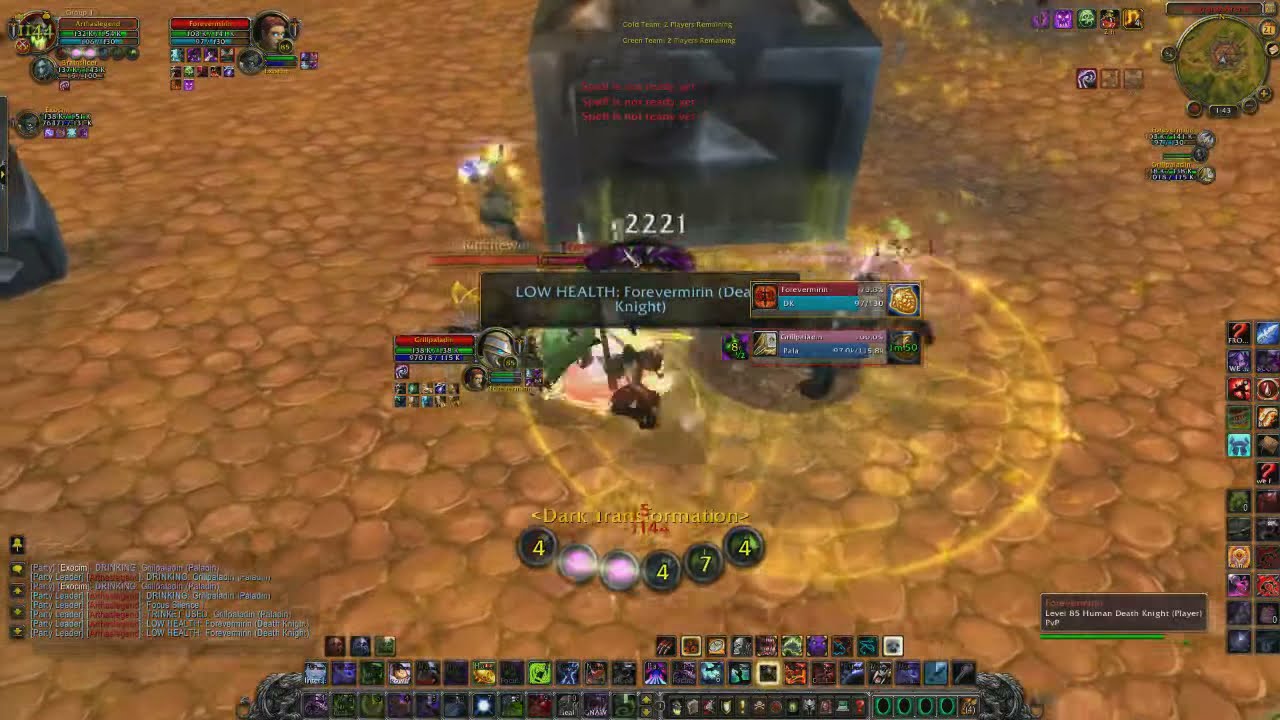 WoW:4.3.4 ArthasLegend Gearing Cataclysmic set. 2vs2 2.4k+ Warsong PvP