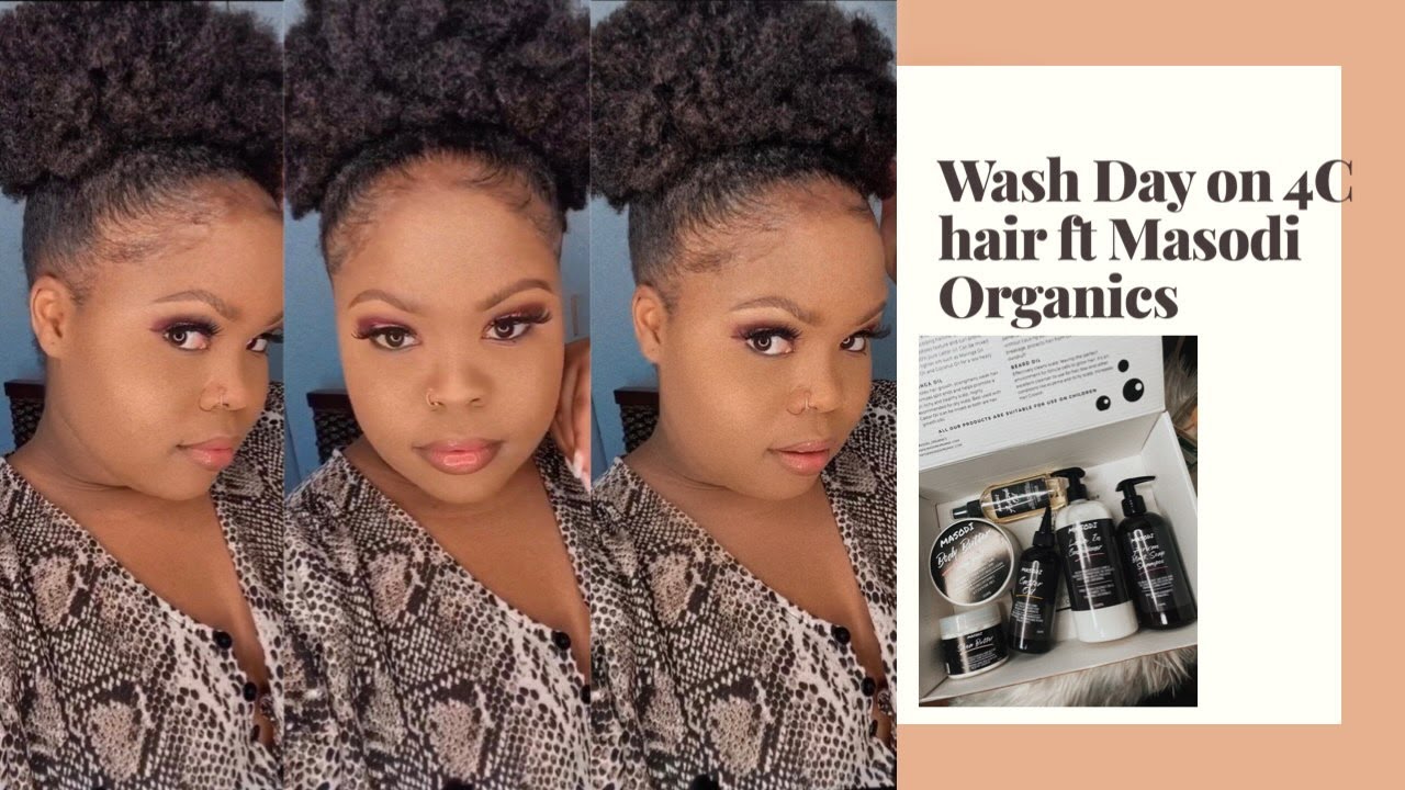 WASH DAY ON 4C HAIR FEATURING MASODI ORGANICS | ONE BRAND TUTORIAL | SOUTH AFRICAN YOUTUBER